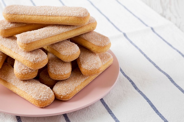 gluten free savoiardi on a plate