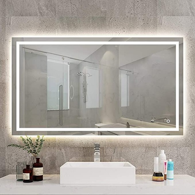 Large bathroom mirror