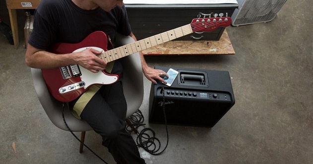 Electric guitar playing