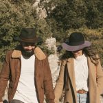 man and woman both in Western style