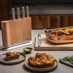 Global Uku 6 Piece Knife Block - Maple