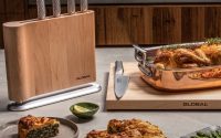 Global Uku 6 Piece Knife Block - Maple