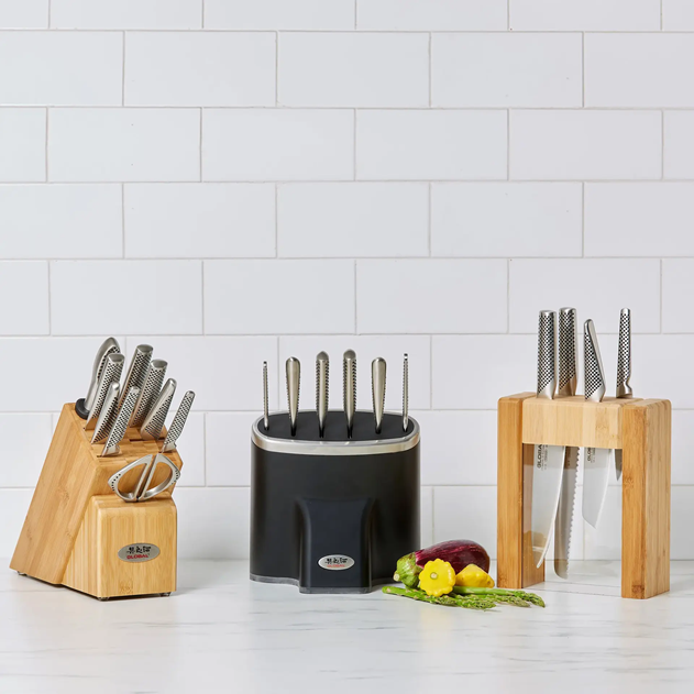 Global Zeitaku Black Knife Block Set - 7 Piece Set