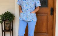 Printed Scrub